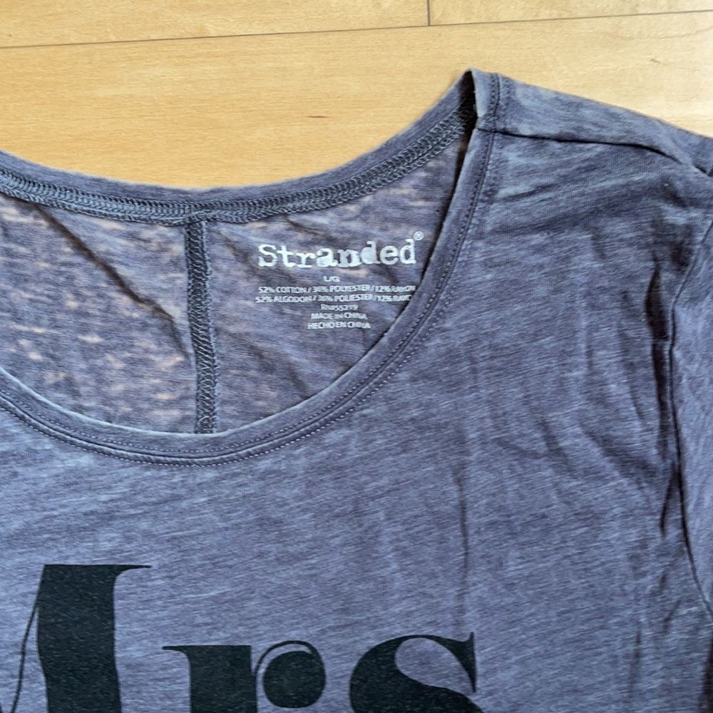 Bridal Tee - Mrs. - Size LARGE - Picture 3 of 3
